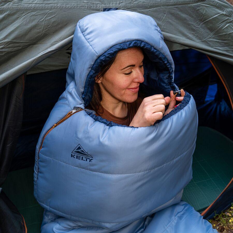 Kelty Mistral Sleeping Bag: 20F Synthetic - Women's Windward Blue/Pageant Blue