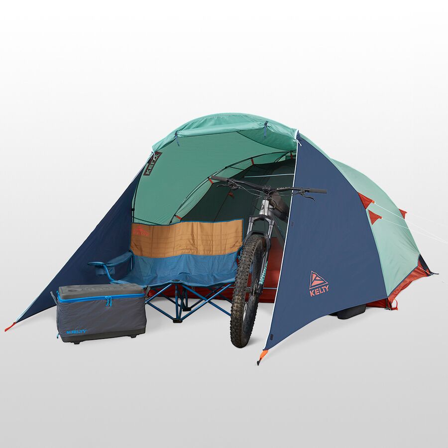 Kelty Rumpus 4P Tent: 4-Person 3-Season Malachite/Midnight Navy/Golden Oak