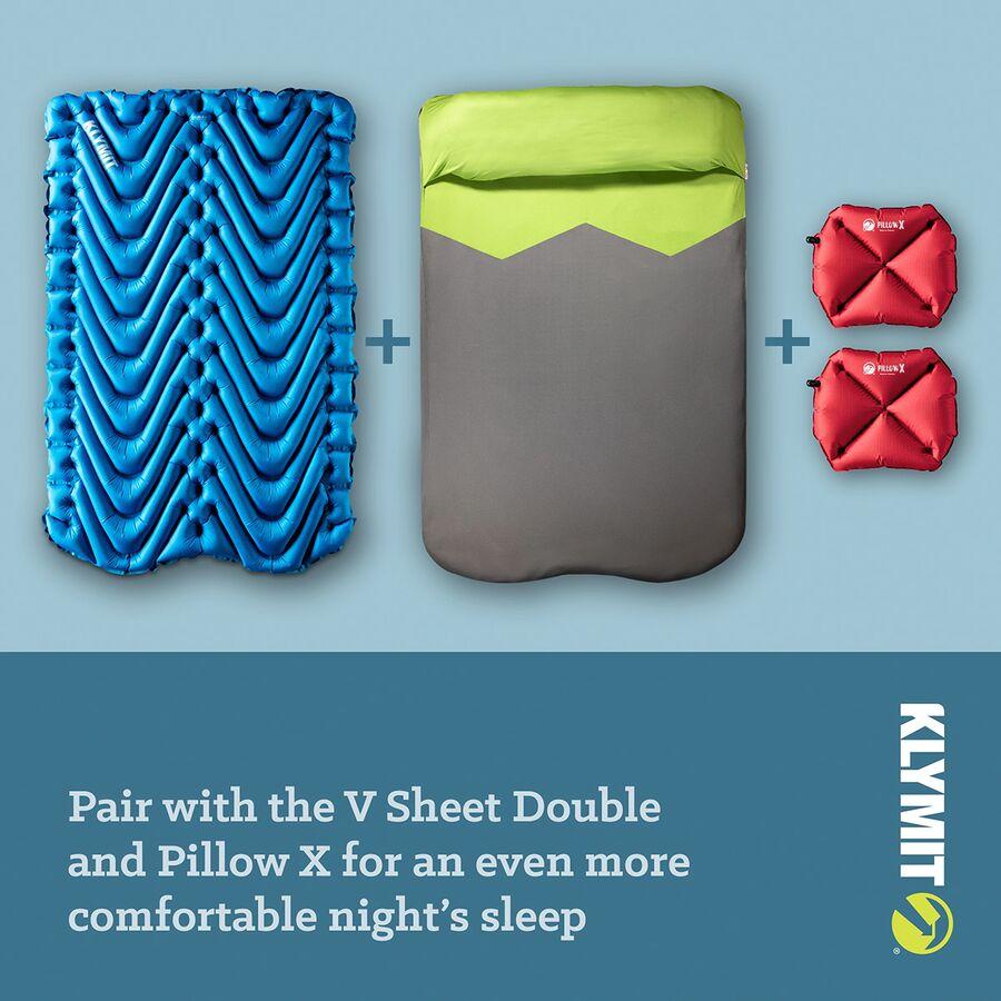 Klymit Double V Sleeping Pad Blue/Charcoal Black