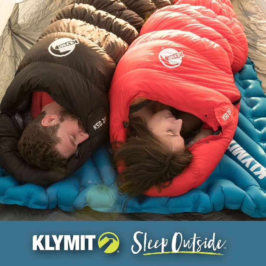 Klymit Double V Sleeping Pad Blue/Charcoal Black