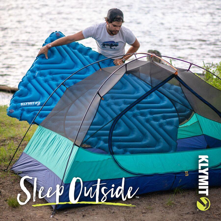 Klymit Double V Sleeping Pad Blue/Charcoal Black