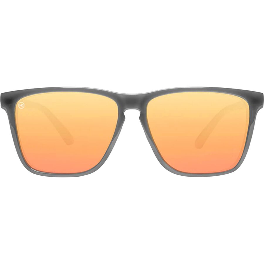 Knockaround Fast Lanes Sport Polarized Sunglasses Jelly Grey/Peach