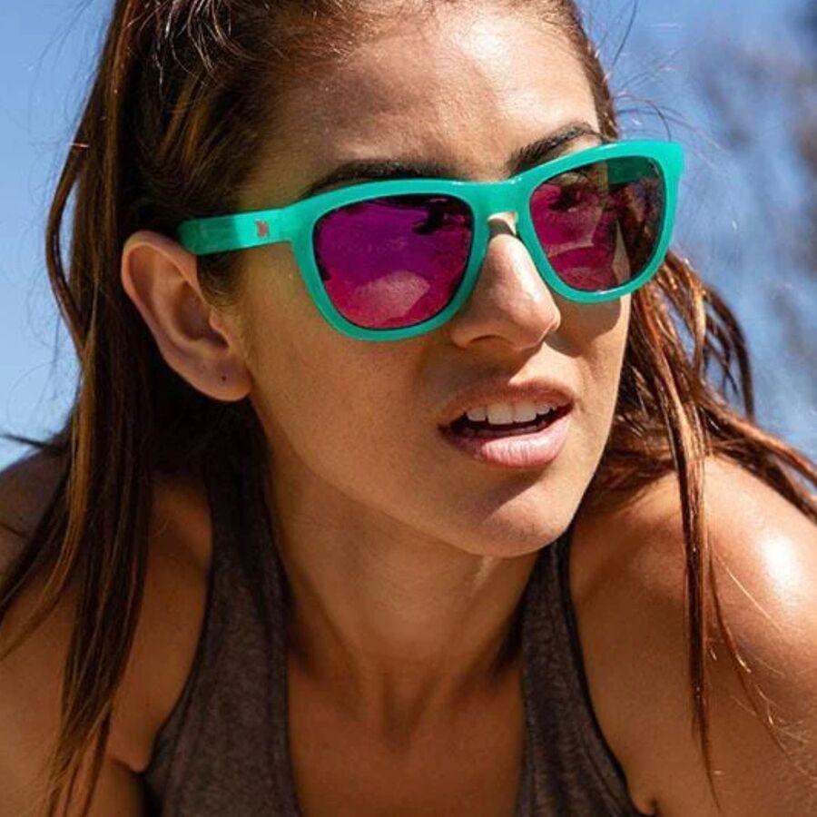 Knockaround Premiums Sport Polarized Sunglasses Aquamarine/Fuschia