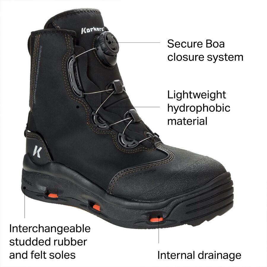 Korkers Devil's Canyon Wading Boot - Men's Kling-On & Felt Soles