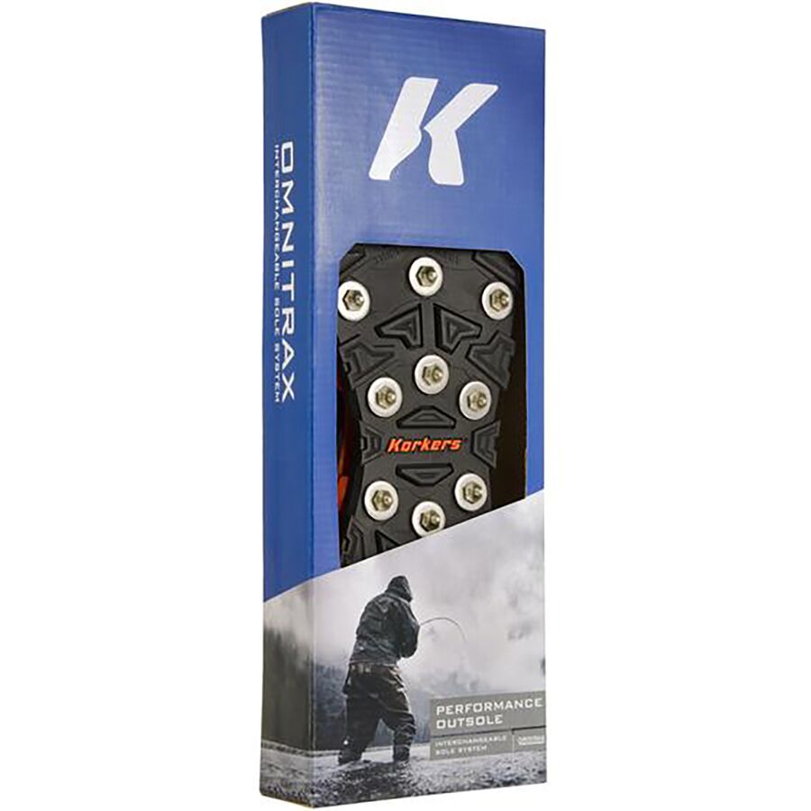 Korkers Omnitrax V3.0 Triple Threat - Carbide Spike Outsole Black/Orange