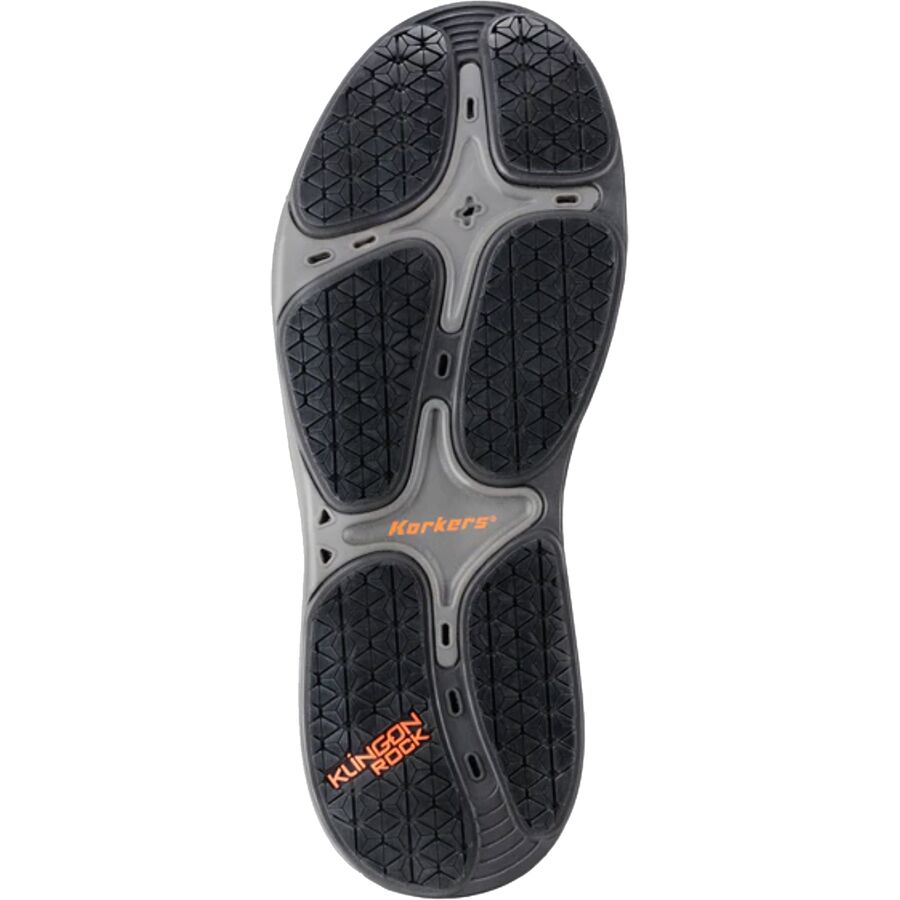 Korkers Stealth Sneaker Wading Boot Black/Fixed Kling-On Rock Soles