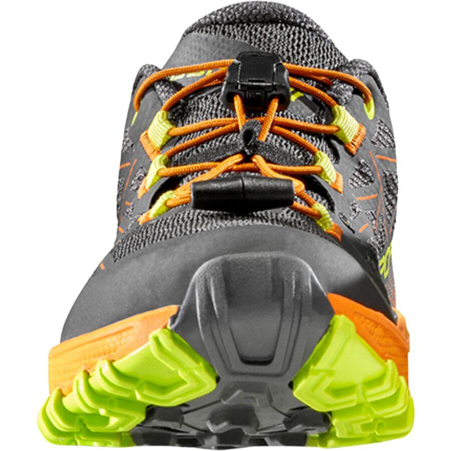 La Sportiva Bushido II Trail Running Shoe - Kids' Carbon/Hawaiian Sun