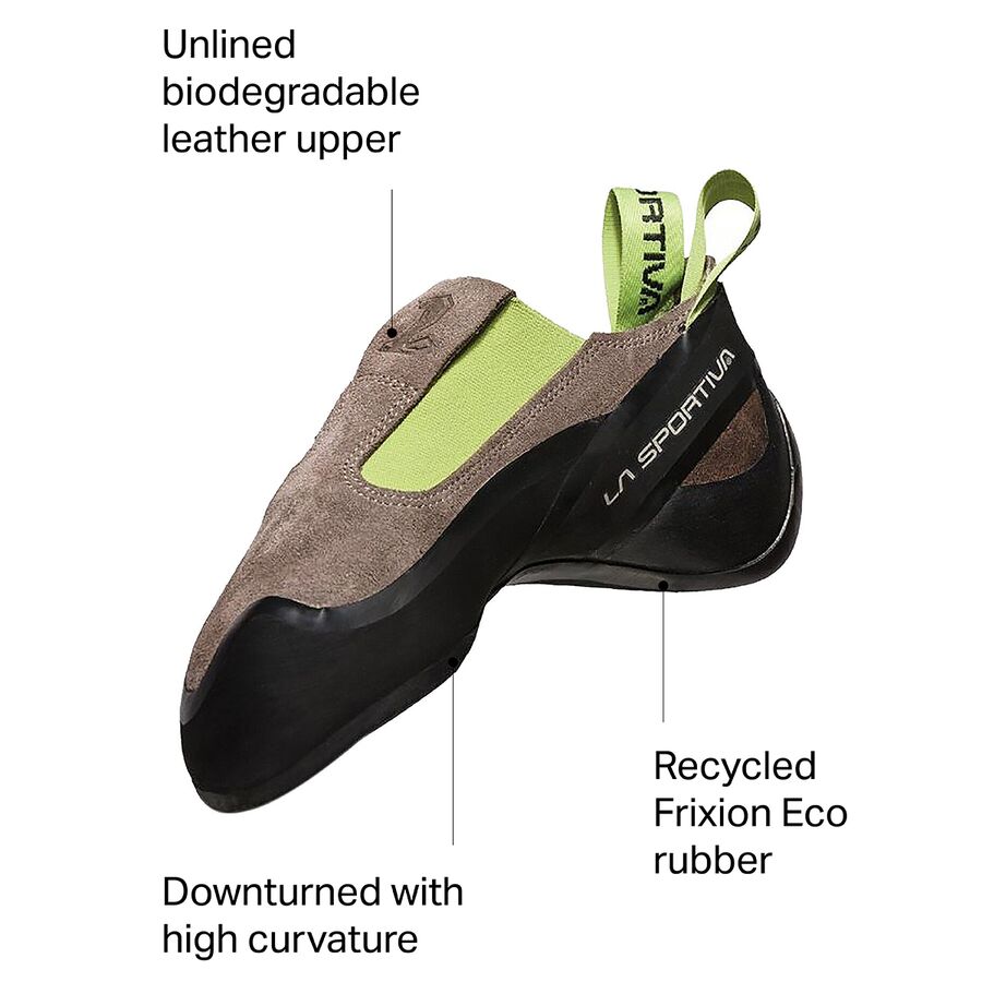 La Sportiva Cobra Eco Climbing Shoe Falcon Brown/Apple Green