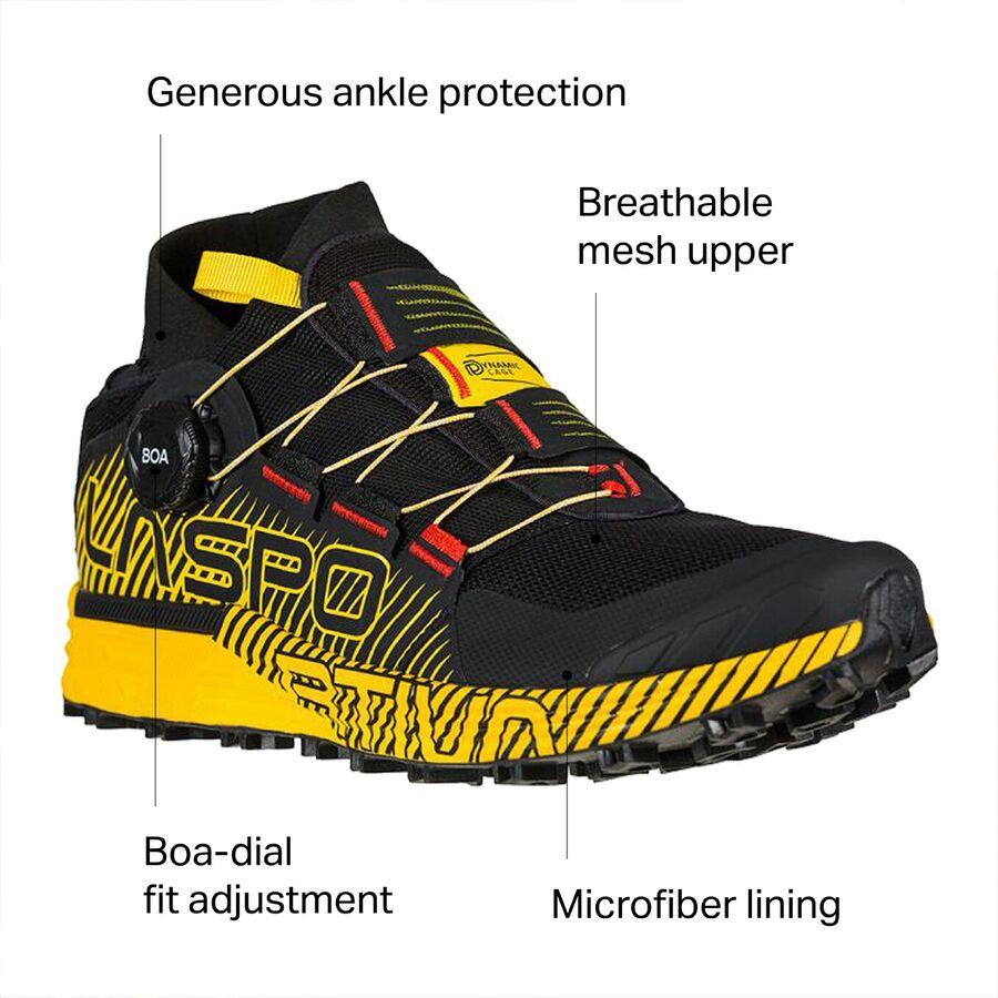 La Sportiva Cyklon Trail Running Shoe - Men's Black/Yellow