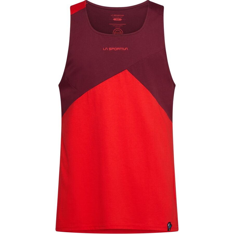 La Sportiva Dude Tank Top - Men's Mountain Red/Redwood