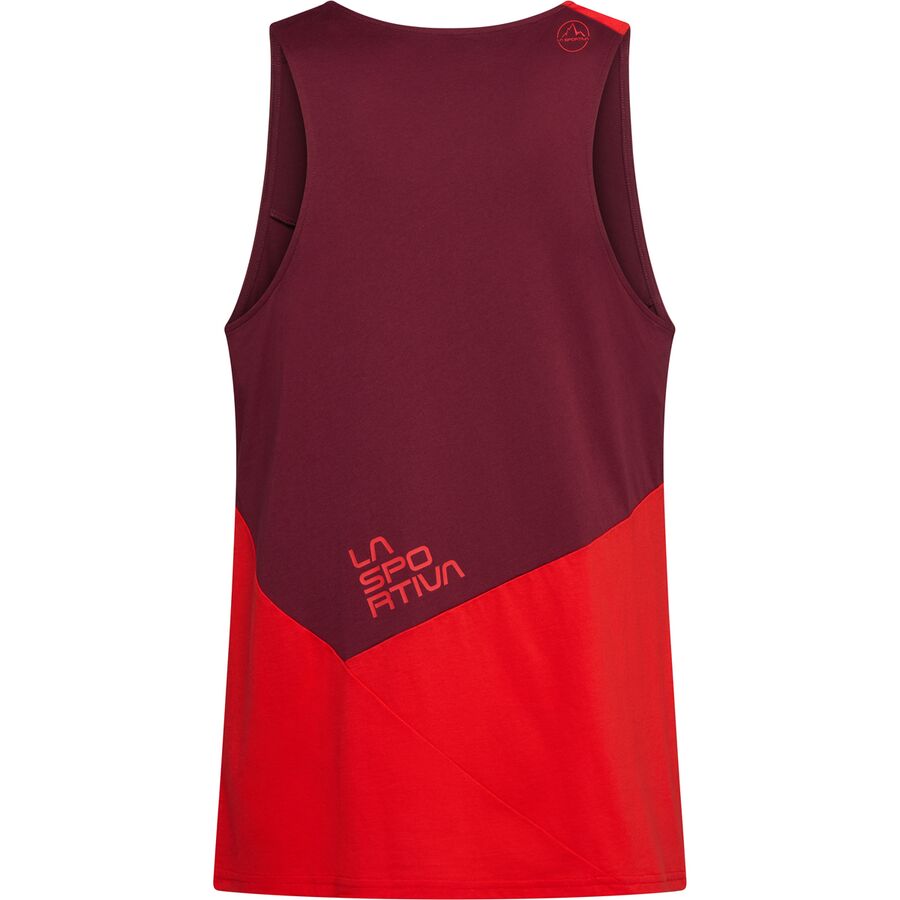 La Sportiva Dude Tank Top - Men's Mountain Red/Redwood