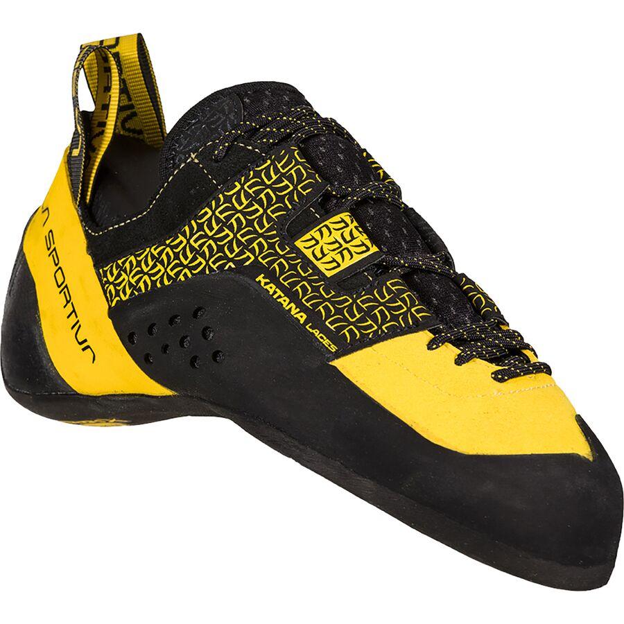 La Sportiva Katana Lace Vibram XS Edge Climbing Shoe Yellow/Black