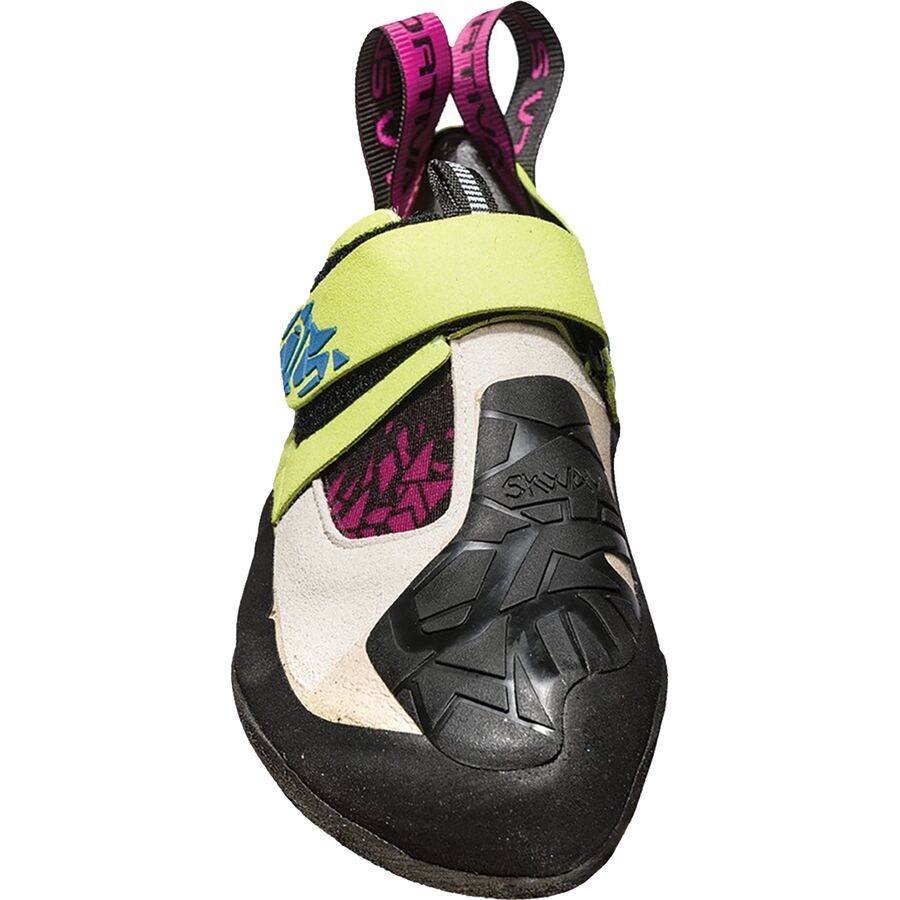 La Sportiva Skwama Climbing Shoe - Women's Apple Green/Cobalt Blue