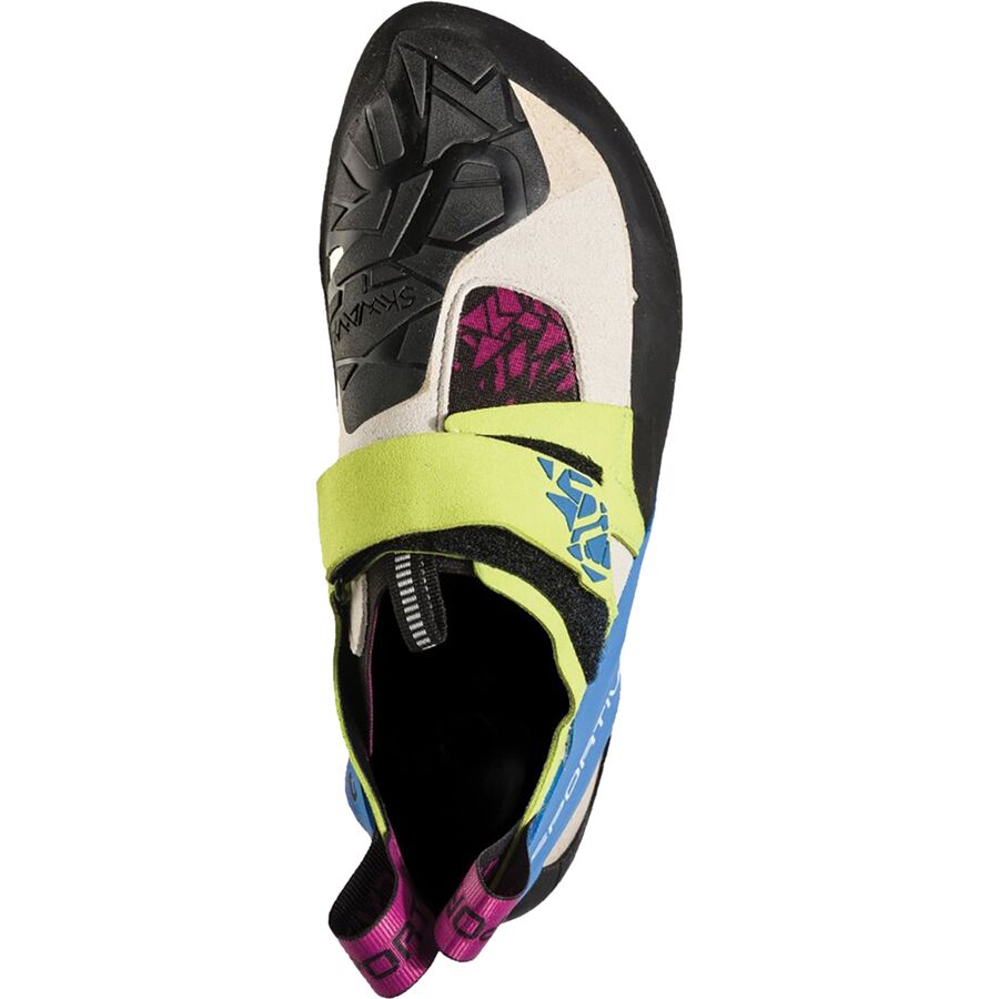 La Sportiva Skwama Climbing Shoe - Women's Apple Green/Cobalt Blue