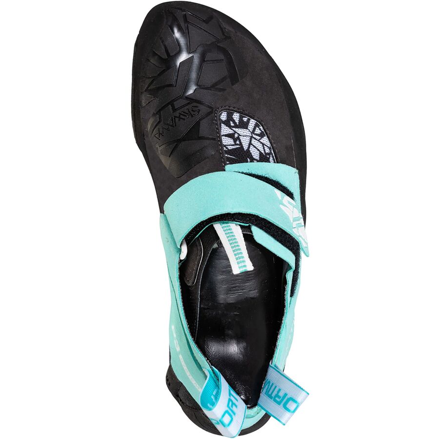 La Sportiva Skwama Vegan Climbing Shoe - Women's Carbon/Turquoise