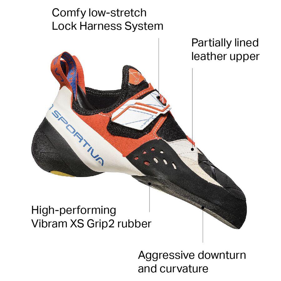 La Sportiva Solution Climbing Shoe - Women's White/Lily Orange
