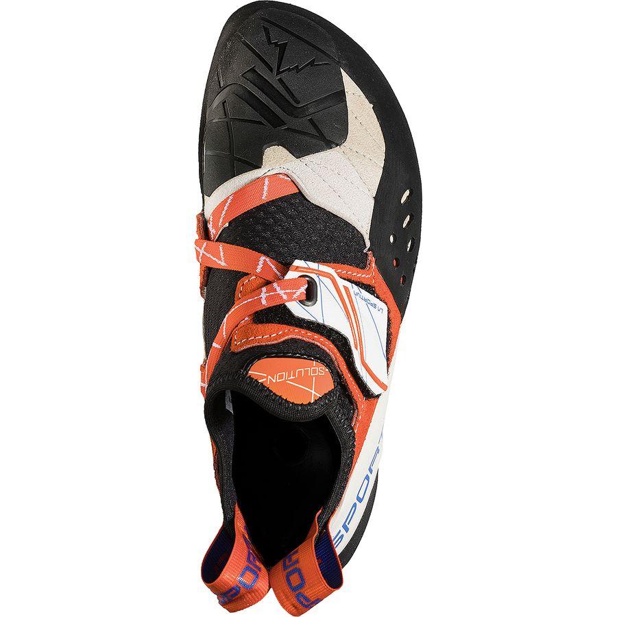 La Sportiva Solution Climbing Shoe - Women's White/Lily Orange