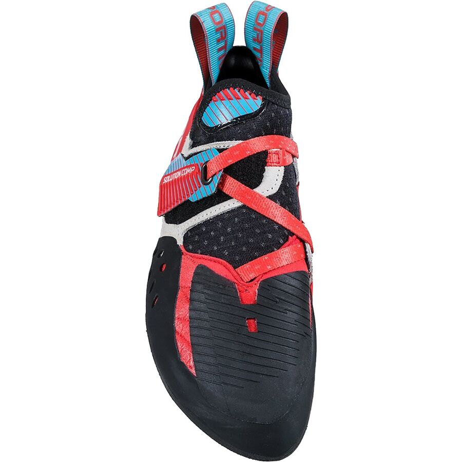 La Sportiva Solution Comp Climbing Shoe - Women's Hibiscus/Malibu Blue