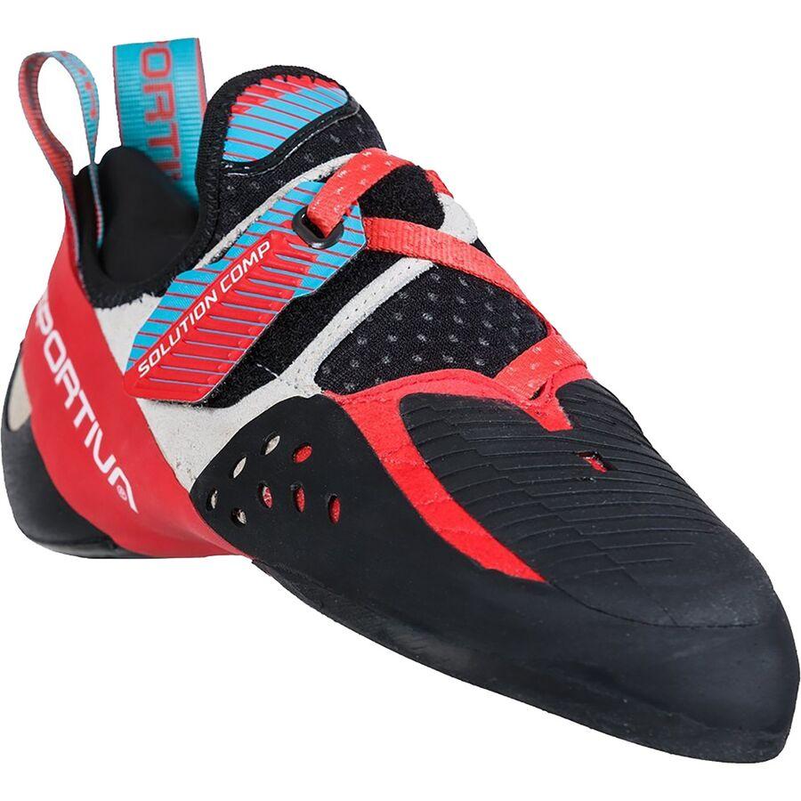 La Sportiva Solution Comp Climbing Shoe - Women's Hibiscus/Malibu Blue