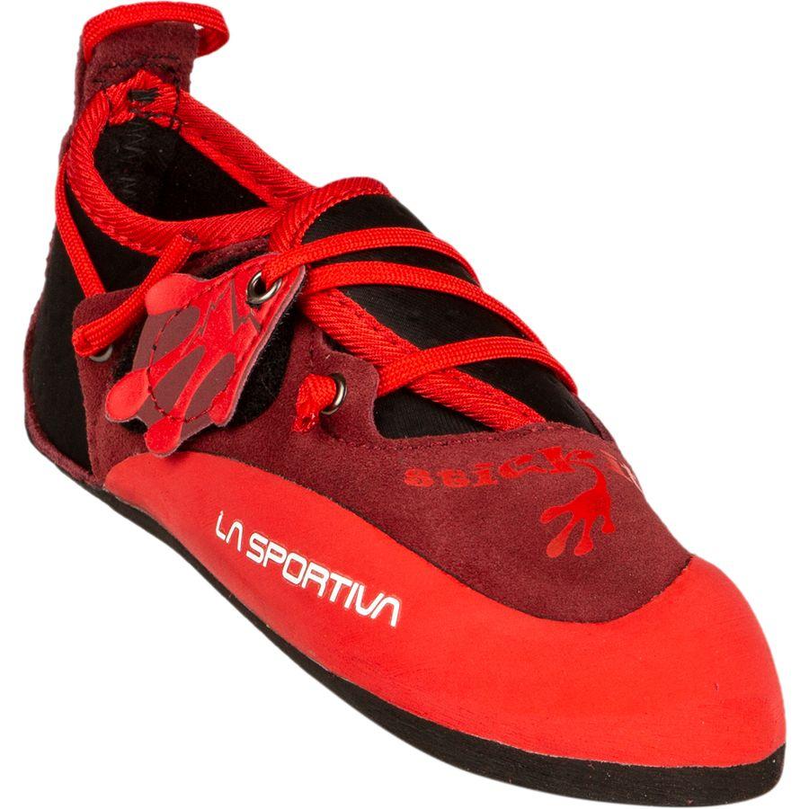 La Sportiva Stickit FriXion RS Climbing Shoe - Kids' Chili/Poppy
