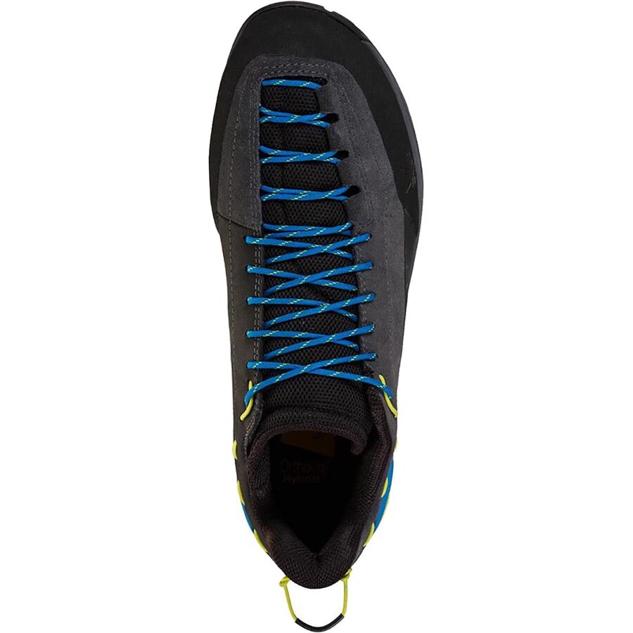 La Sportiva TX Guide Leather Approach Shoe - Men's Carbon/Lime Punch