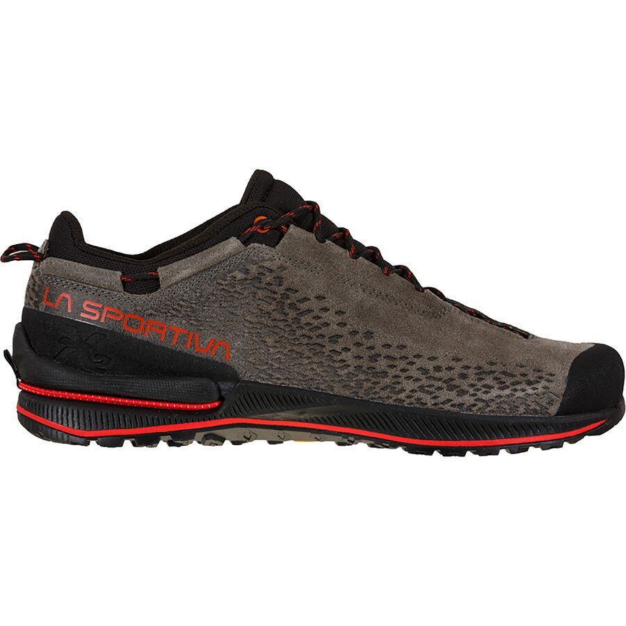 La Sportiva TX2 Evo Leather Approach Shoe - Men's Carbon/Goji