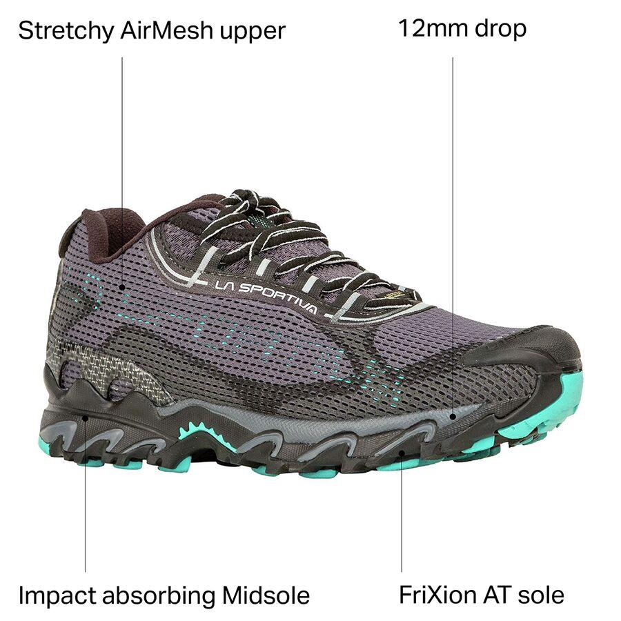 La Sportiva Wildcat 2.0 GTX Trail Running Shoe - Women's Carbon/Aqua