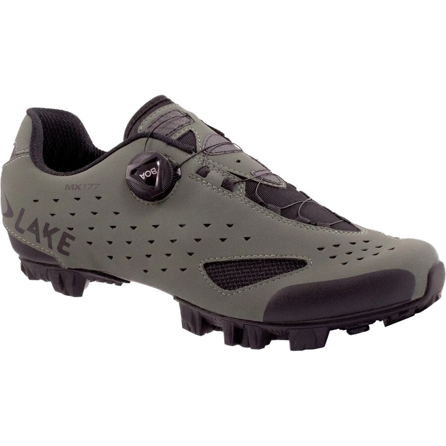 Lake MX177 Wide Cycling Shoe - Men's Beetle/Black