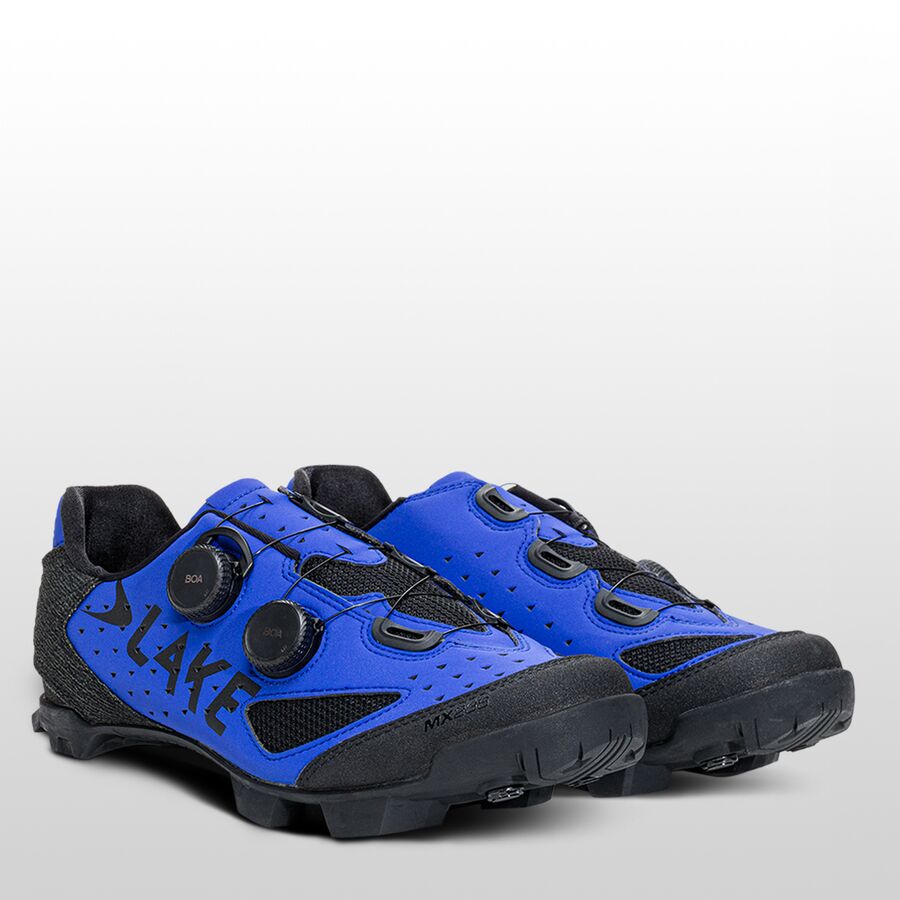 Lake MX238 Cycling Shoe - Men's Strong Blue/Black Microfiber