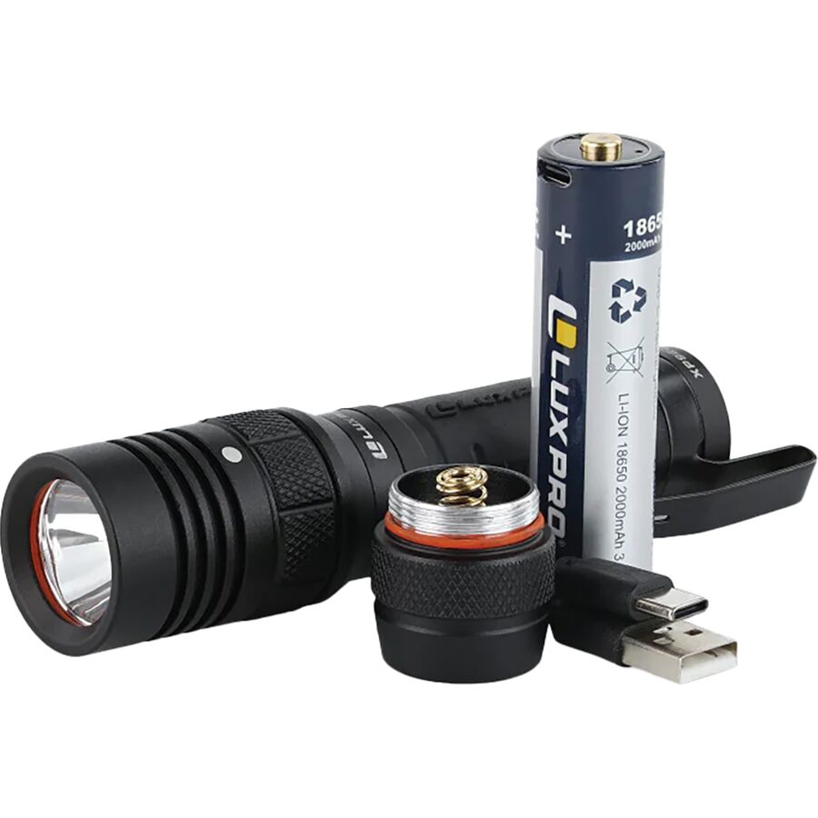 LUXPRO Rechargeable PRO Series Dual-power Flashlight One Color