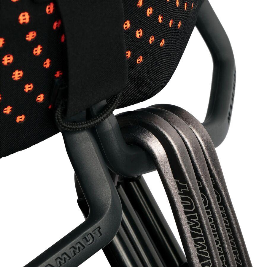 Mammut Comfort Knit Fast Adjust Harness - Men's Black/Safety Orange