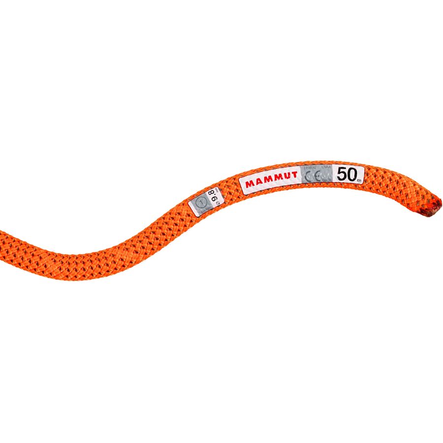 Mammut Crag Dry Rope - 9.8mm Vibrant Orange/Boa