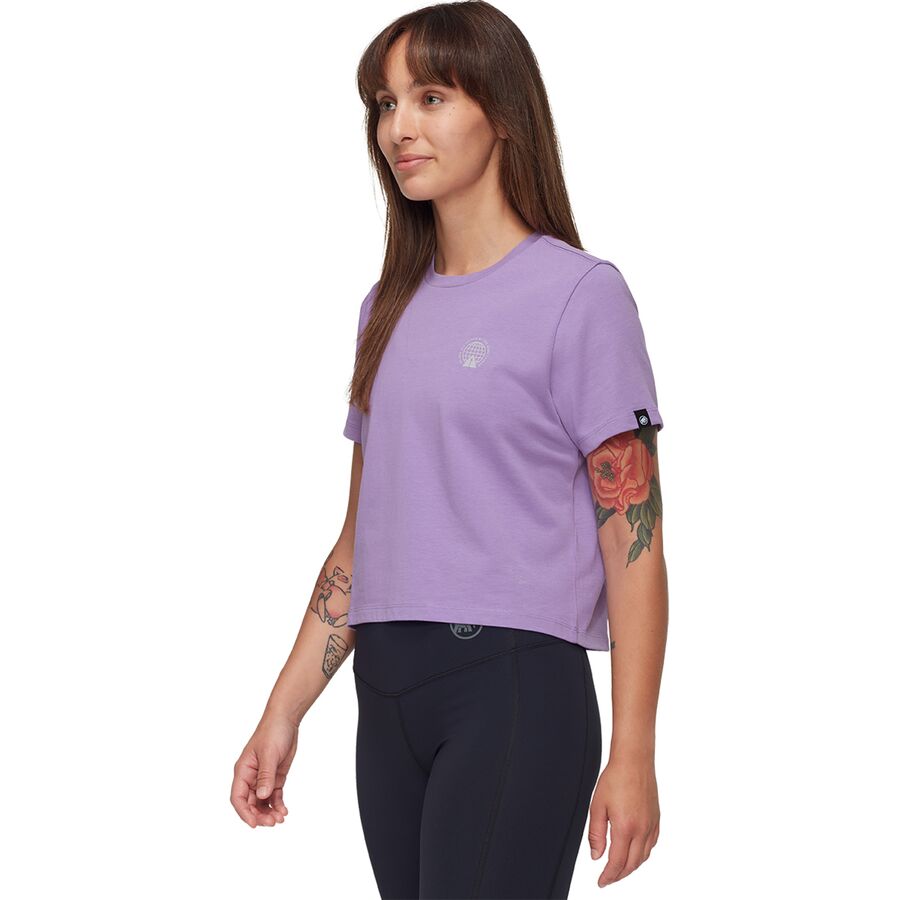 Mammut Massone Emblems Cropped T-Shirt - Women's Lavandin