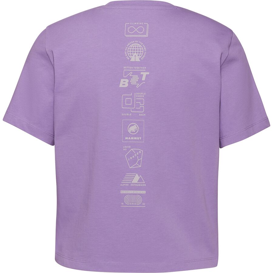 Mammut Massone Emblems Cropped T-Shirt - Women's Lavandin