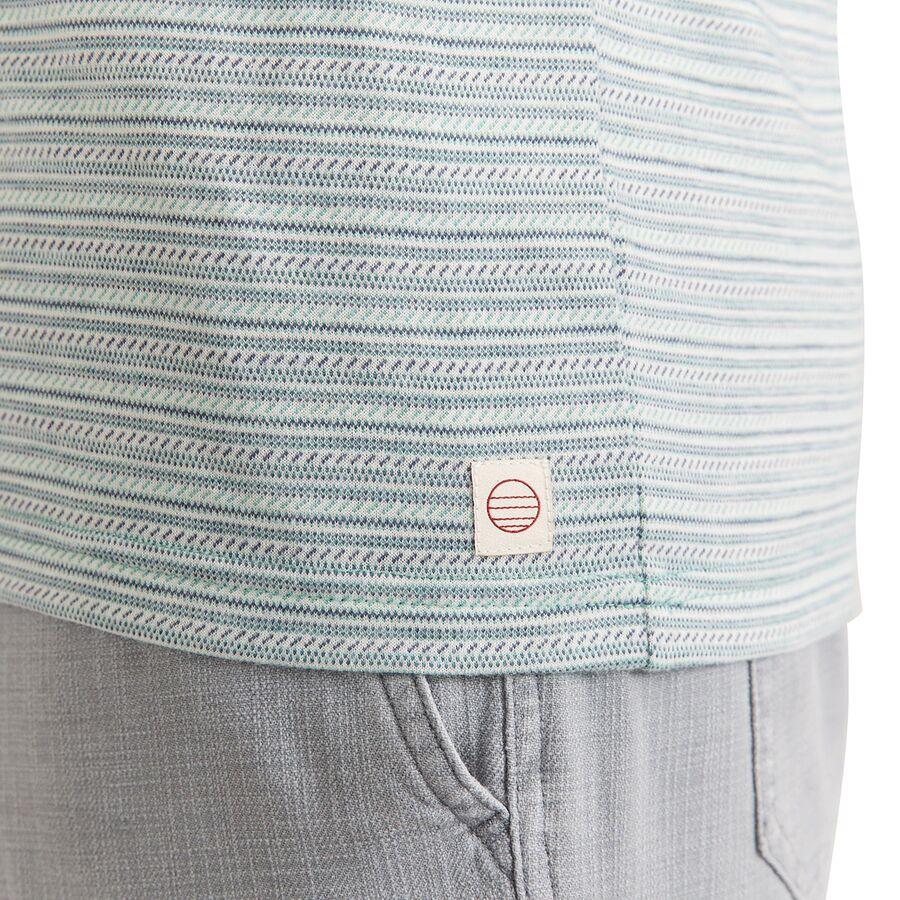 Marine Layer Blister Stitch All Over Stripe T-Shirt - Men's Green Multi