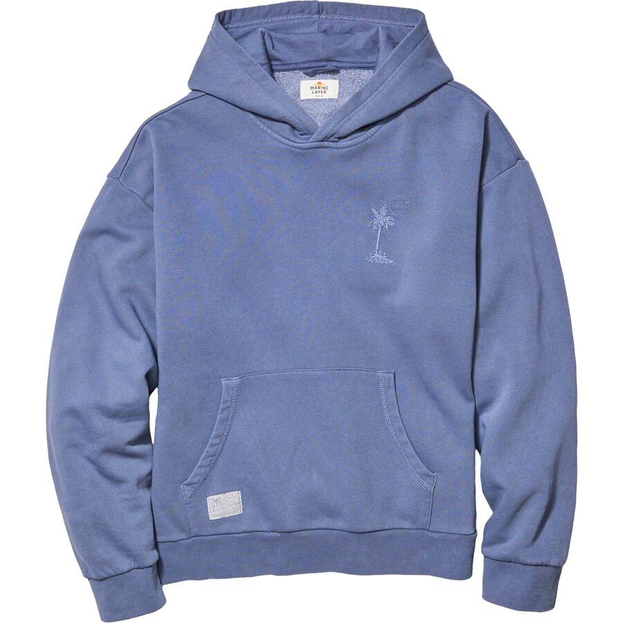 Marine Layer Oversized Cloud 9 Fleece Hoodie - Men's Vintage Indigo