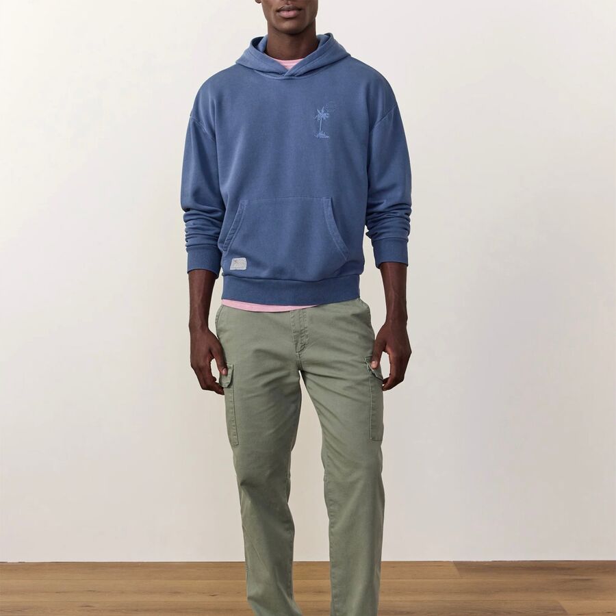 Marine Layer Oversized Cloud 9 Fleece Hoodie - Men's Vintage Indigo