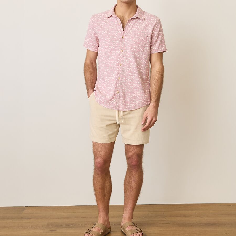 Marine Layer Saturday Stretch Selvage Short - Men's Sand