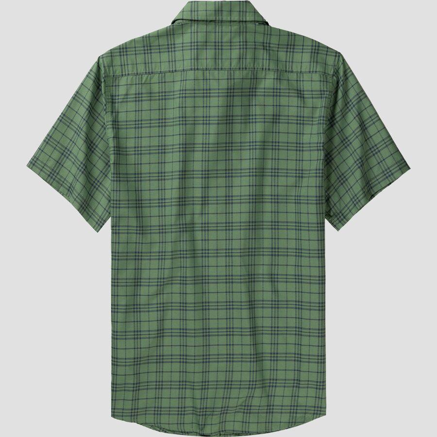 Marmot AirExchange Novelty Short-Sleeve Shirt - Men's Agate Green/Thunderhead