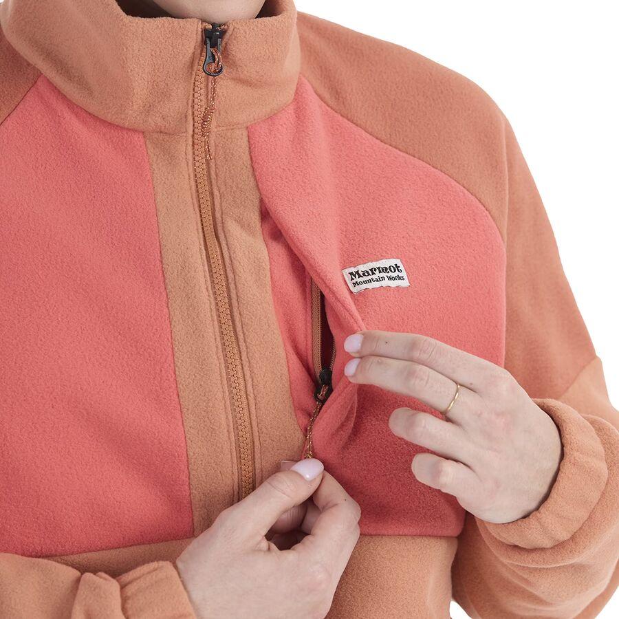 Marmot Retro Rocklin 1/2-Zip Jacket - Women's Sunburn/Grapefruit/Auburn
