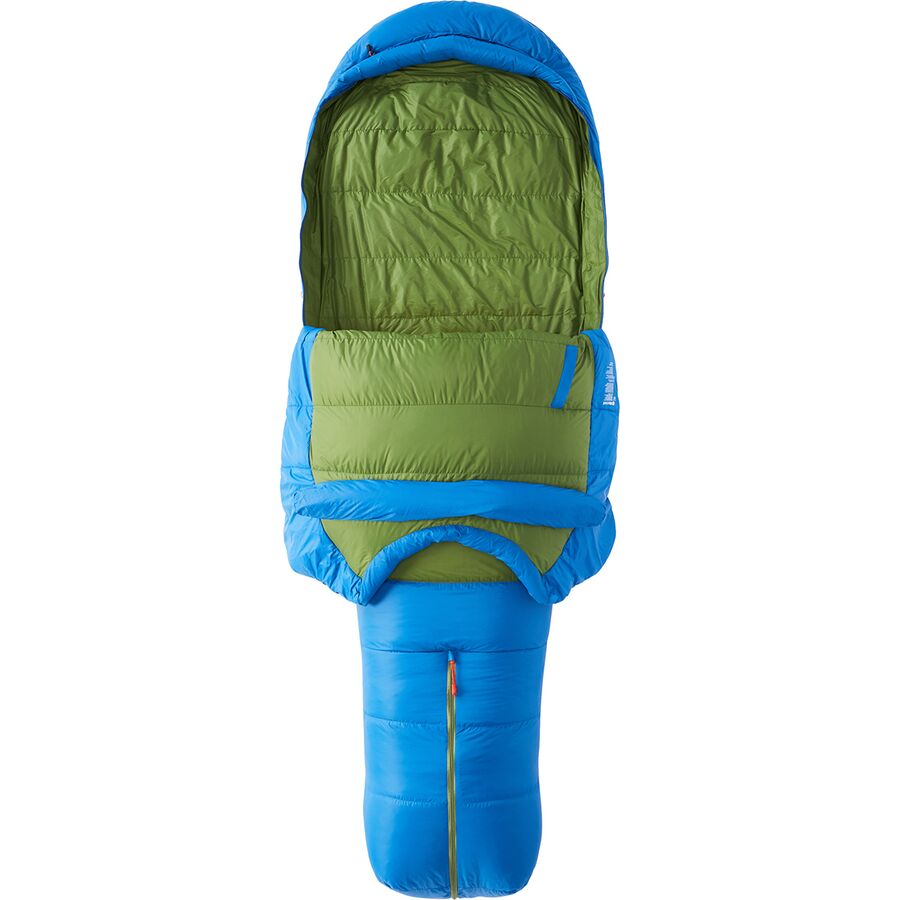 Marmot Sawtooth Sleeping Bag: 15F Down Dark Azure/Foliage