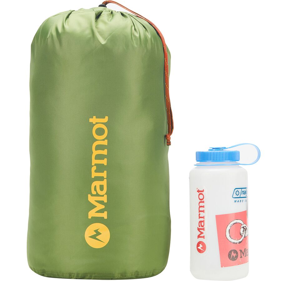 Marmot Sawtooth Sleeping Bag: 15F Down Dark Azure/Foliage