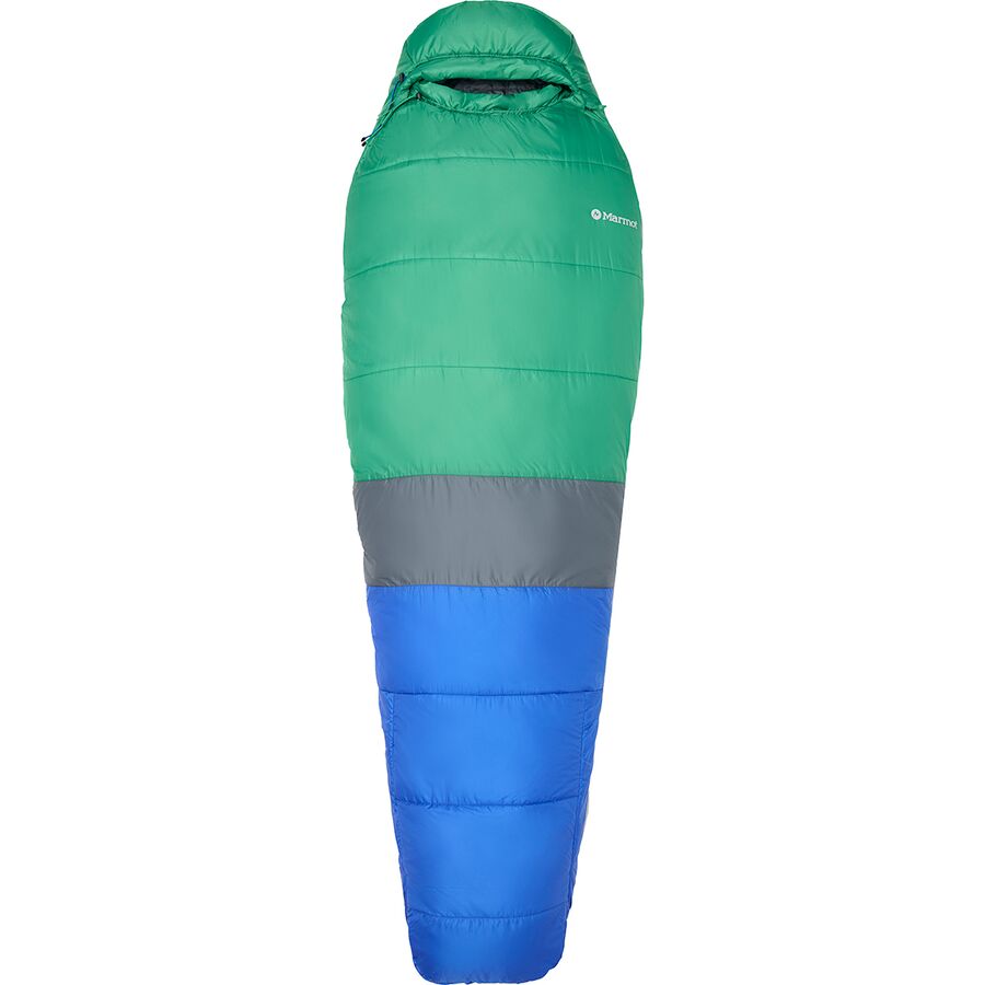 Marmot Trestles Elite Eco 30 Sleeping Bag - Kids' Trail Blue/Clover
