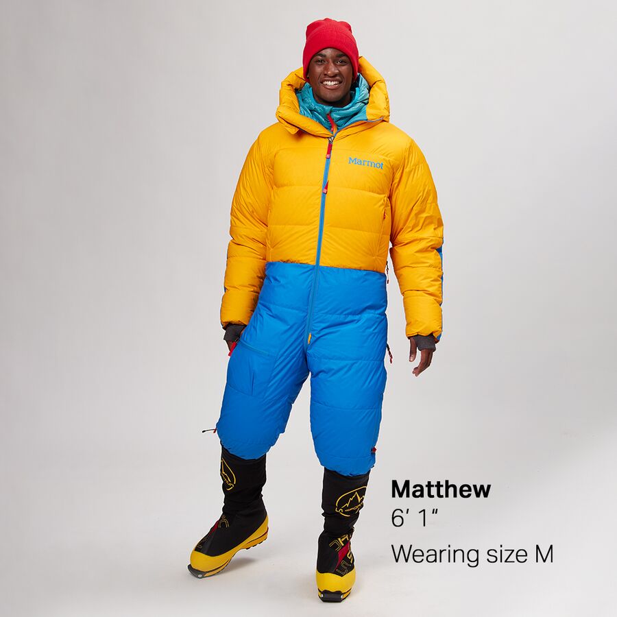 Marmot Warmcube 8000M Suit - Men's Solar/Clear Blue