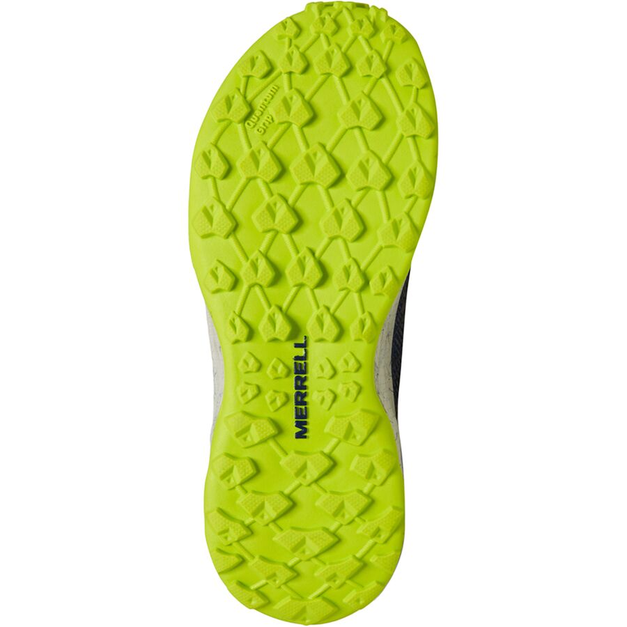 Merrell Moab Flight Low A/C Hiking Shoe - Kids' Grey/Navy/Citron