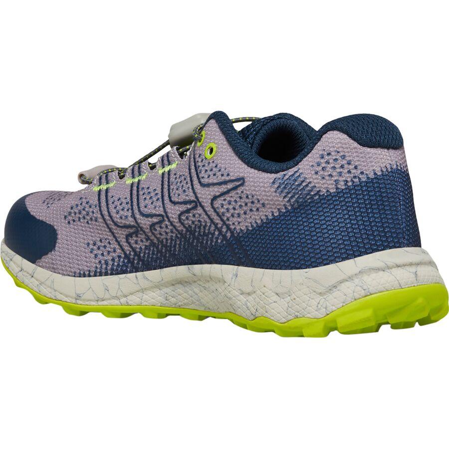 Merrell Moab Flight Low A/C Hiking Shoe - Kids' Grey/Navy/Citron