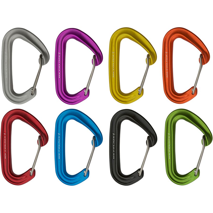 Metolius F.S. Mini II Jet Carabiner Set - 6-Pack Blue/Yellow/Orange/Red/Black/Green