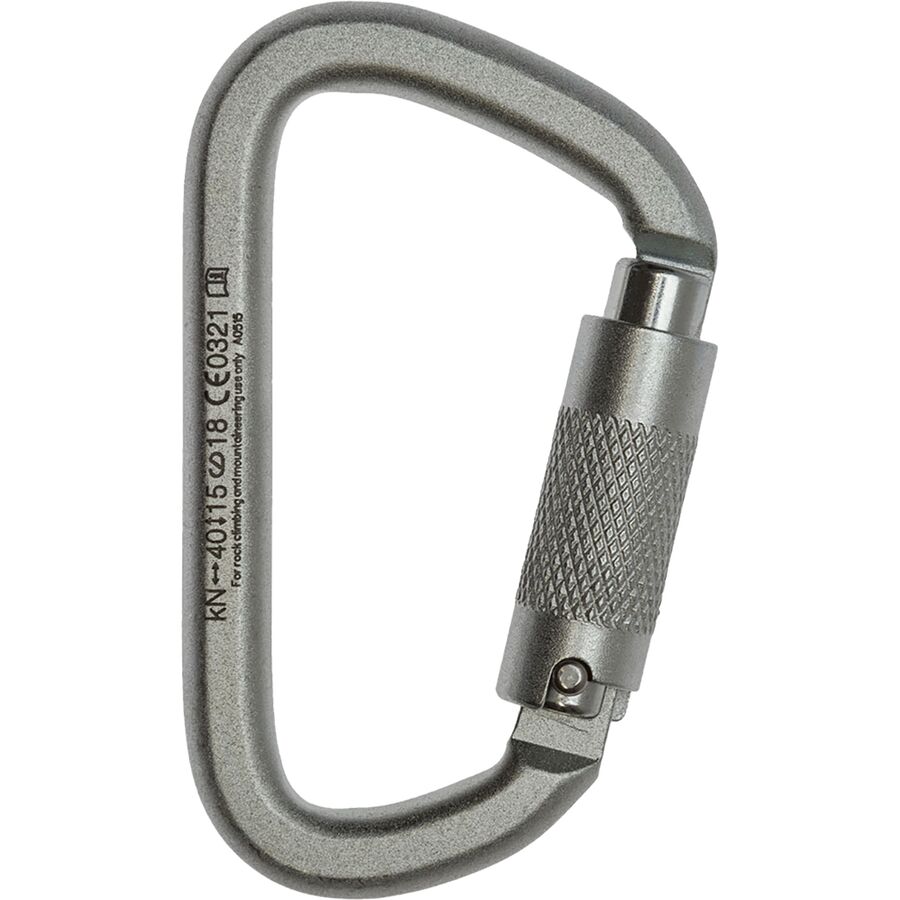 Metolius Steel Screwlock Carabiner Silver