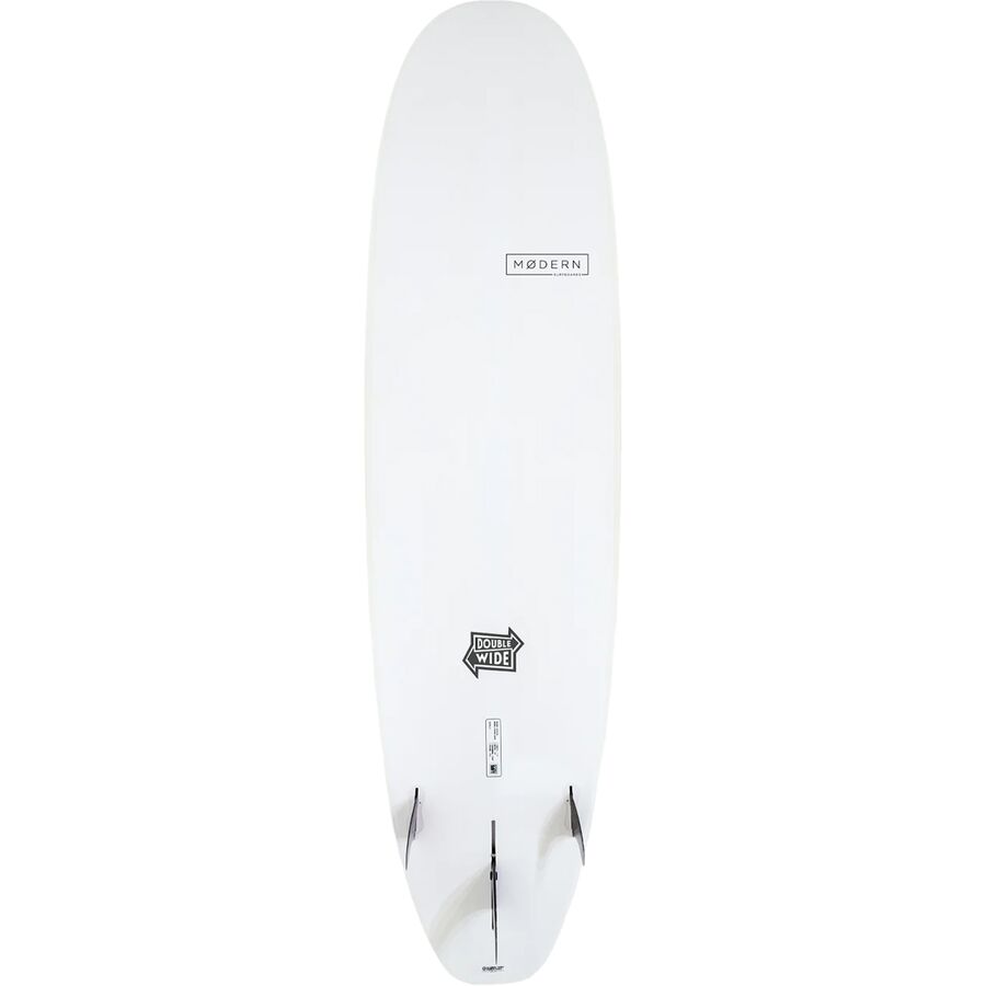 Modern Surfboards Double Wide Epoxy Soft Longboard Clear