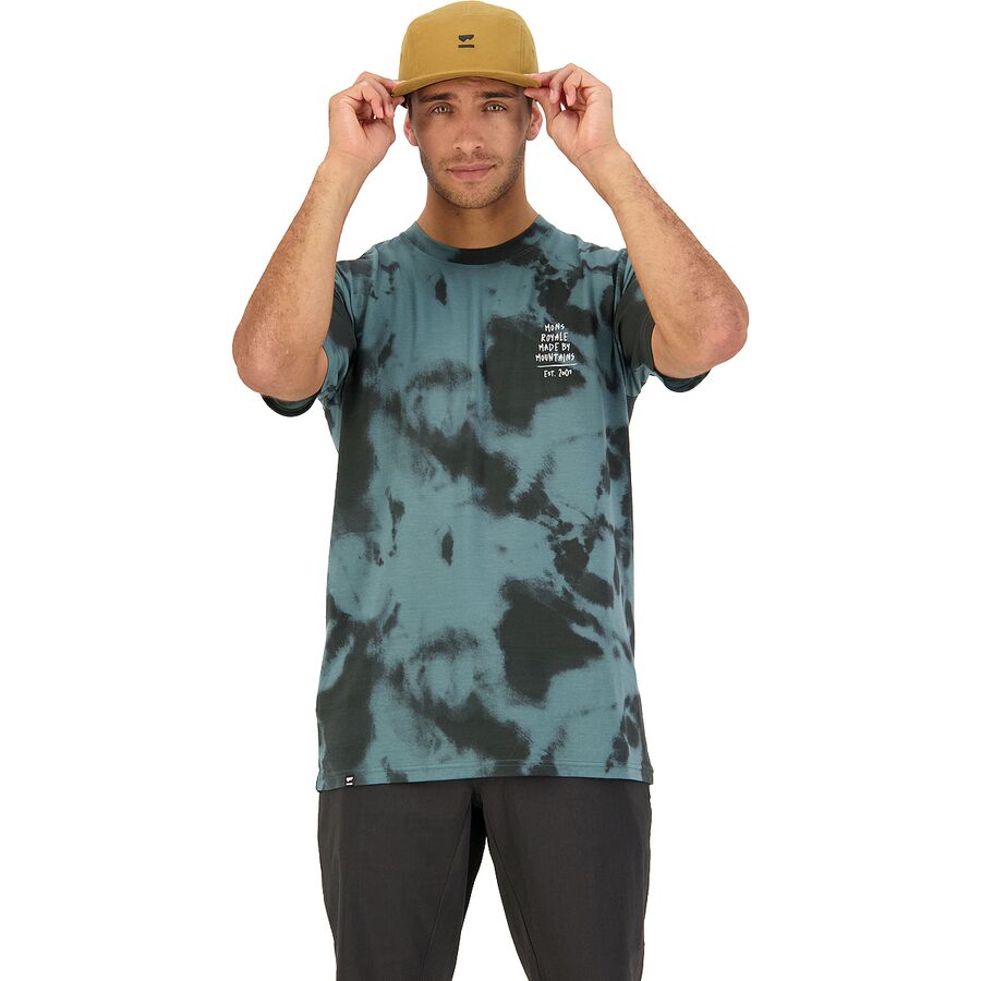 Mons Royale Icon Tie Dyed T-Shirt - Men's Sage Tie Dye